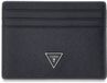 GUESS Leren kaarthouder Milano Card Holder Blue