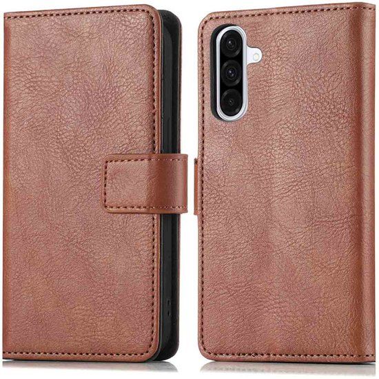 imoshion Hoesje - Geschikt voor Samsung Galaxy A36 - Luxe Bookcase - Bruin