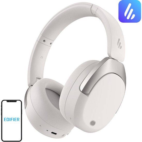 Edifier W830Nb Draadloze Anc-Ruisonderdrukkingskoptelefoon Voor Pc