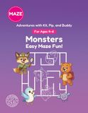 Monsters: Easy Maze Fun!: A Maze Activity Book for Ages 4-6