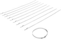 BGS Axelhoesklemmenset roestvrij staal 7 mm 50 - 120 mm 10-delig - 70328