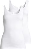 Speidel Dames onderhemd 2 pack Natascha Wit Katoen Mouwloos Ronde Hals L (40)