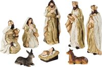 Decoris Kaemingk Kerstgroep poly 8 figuren multi 8st