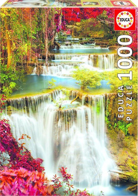 Waterval diep in het bos - Puzzel (1000 stukjes)
