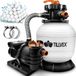 tillvex Système de filtration de sable 10 m³/h + 800g boules filtrantes
