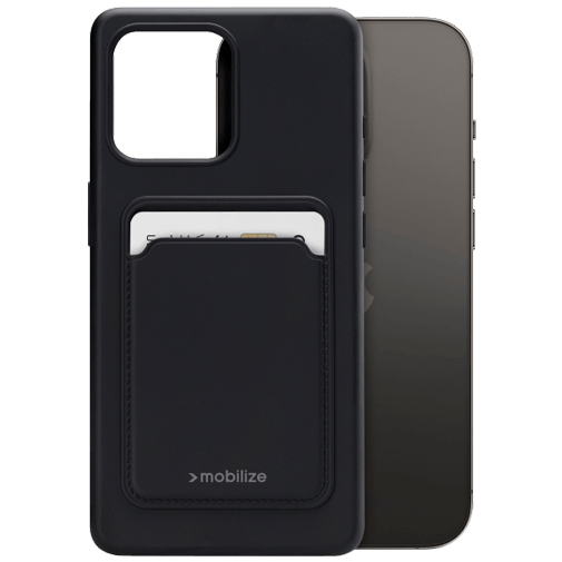 Mobilize Cardcase TPU Back Cover Zwart Apple iPhone 15 Pro Max