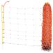 Kerbl Hobbyfarming Schapennet ClassicNet, mobiele weideafrastering, weidenet, enkele pen, oranje, 50m x 108cm, 13 palen, 3 jaar garantie op UV-stabiliteit