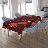 Bonamaison Tafelkleed, Anti-Mold, Sneldrogend, Waterdicht, 100% Polyester Tafellaken, 140cm x 200cm - Ontworpen en Vervaardigd in Turkije