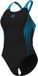 Arena Badpak Openings V Back Zwart-Turquoise