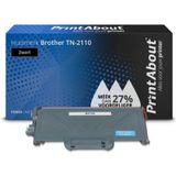 PrintAbout Huismerk Brother TN-2110 Toner Zwart | Compatibel | 1650 pagina's