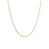 Lucardi Dames Stalen goldplated ketting gourmet 2mm