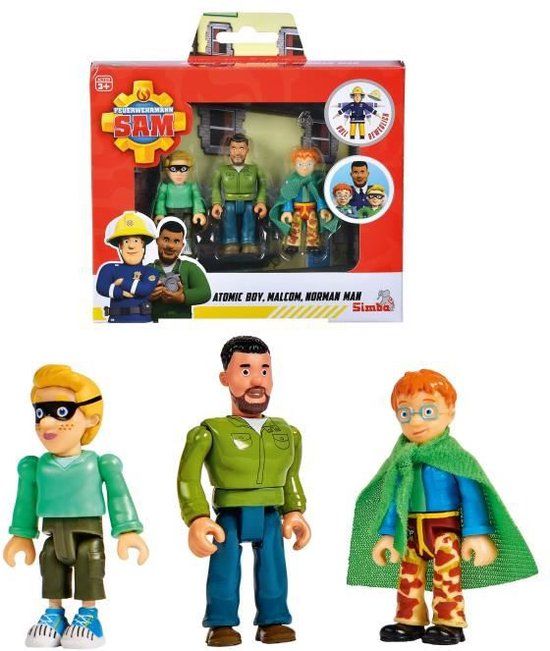 SAM DE BRANDWEERMAN Politie-figuren 7,5 cm - SMOBY