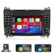 Junsun Android autoradio met Carplay, geschikt voor Mercedes Benz W169, W245, W639 Vito, W906 Sprinter, Viano, VW Crafter. Inclusief GPS-navigatie, Wi-Fi, Bluetooth, DAB+, stuurwielbediening, USB-poort, FM-radio en achteruitrijcamera-ingang