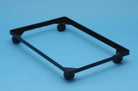 Really Useful Box accessoire onderstel uit staal | met wieltjes (diameter: 4,5 mm) uit zwarte PVC