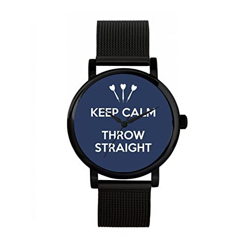 Toff London Marineblauw Keep Calm Throw Straight Watch