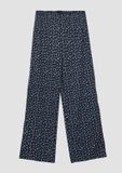 s.Oliver Leggings WIDE LEG Bleu Marine à fleurs Enfants 146
