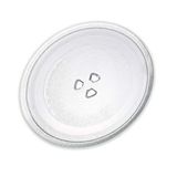 DL SERVICE Universele magnetronplaat van glas, compatibel met verschillende modellen, draaiplateau met 3 haken, diameter 245 mm