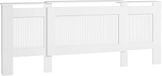 HOMCOM Radiatorombouw, Spanplaat, MDF, 201L x 19B x 81,5H cm, Wit