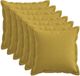 vidaXL - Kussensloop - 6 stuks - HOUTEN - Lichtgroen - 40 x 40 cm - Katoensatijn