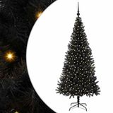 vidaXL Sapin de Noël Noir 180 cm PVC