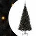 vidaXL Sapin de Noël Noir 180 cm PVC