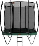 Avyna Opbouw Trampoline 380x255 cm - Groen - Rechthoekig - Met Veiligheidsnet en Trapje