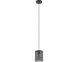 EGLO Colomera Hanglamp - E27 - Ø 15 cm - Zwart/Mat Grijs