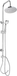 Cornat Douchegarnituur Carballo Rond Chr - SA330102