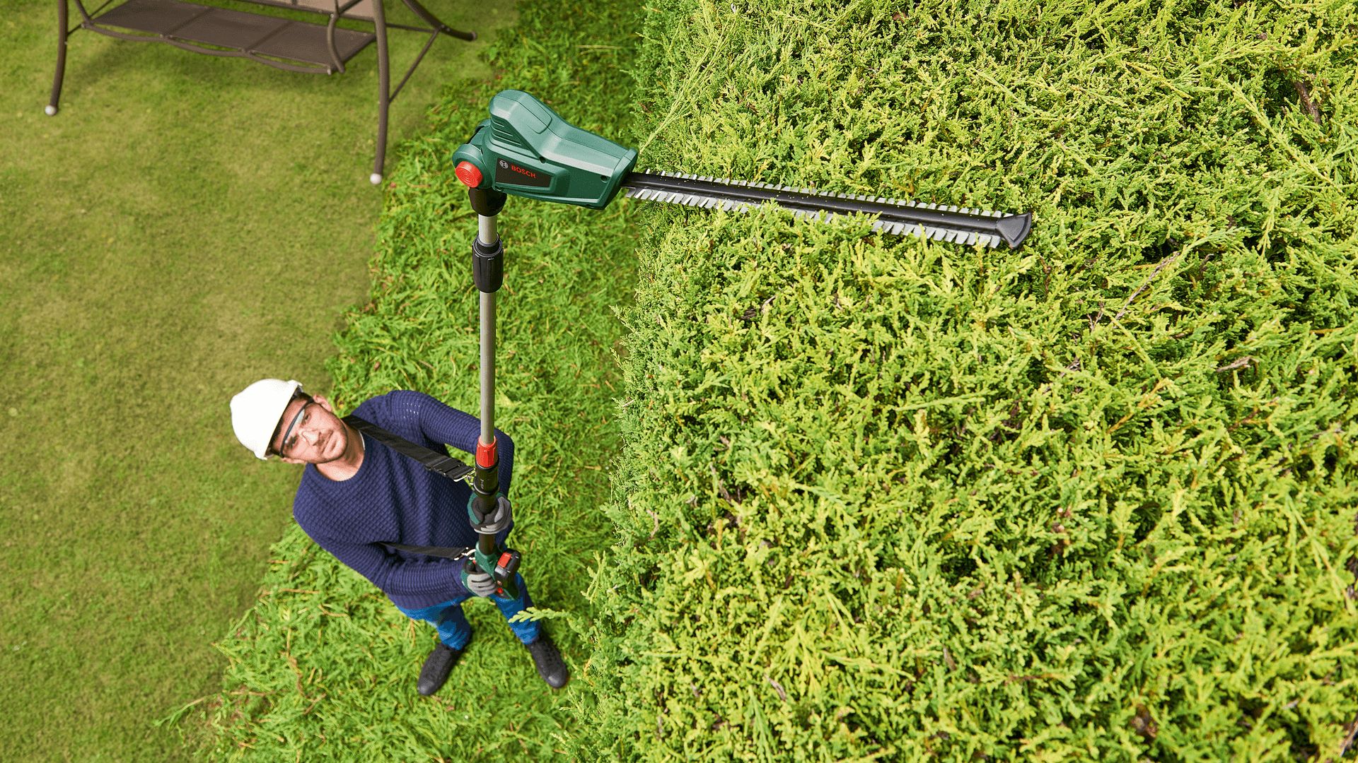 Bosch UniversalHedgePole 18 Telescopische Heggenschaar - 43 cm - Zonder Accu & Lader