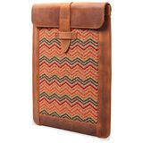Londo iPad Pro Case 2020 - Genuine Top Grain Leather iPad Case with Woven Garment Design for 2018-2020 iPad Pro 3rd & 4th Generation (S, Camel)