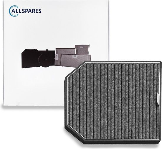 AllSpares Koolstoffilter voor afzuigkap Miele DKF9-P - Zwart