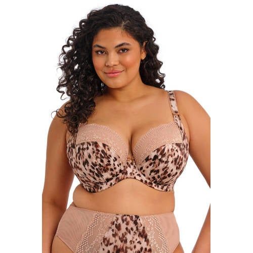 Elomi Lucie niet-voorgevormde kanten gebloemde beugel-bh - beige
