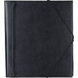 Pro Tec F1E Chornotenmap Choral met elastische band. Choral Folder zwart