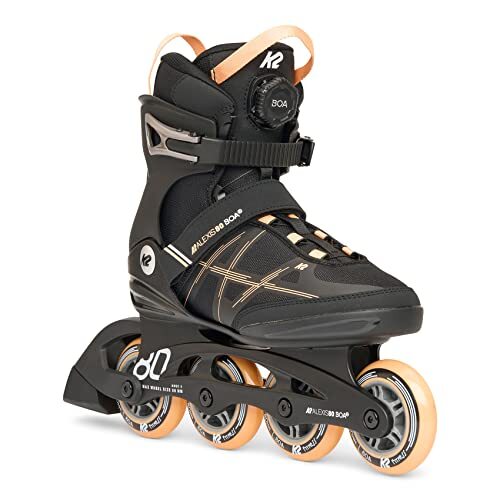 K2 Skates inline skates Alexis 80 BOA dames — zwart - roze — 30H0100