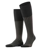 FALKE Shadow lang gedessineerd katoen kniekousen heren grijs - maat 45-46