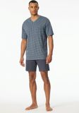 Schiesser - Comfort Nightwear Pyjama 181161 Graphit Maat L
