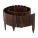 Relaxdays Bloembedranding, Hout, Flexibel, 200 cm, Zichtbare Hoogte 20 cm, Donkerbruin