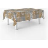 ECOMMERC3 Tafelkleed, vlekbestendig, rechthoekig, 300 x 140 cm, patchwork