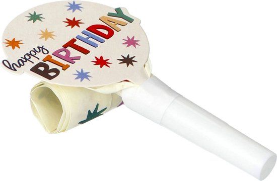 Folat Roltongen - Starburst (6 stuks) - Verjaardag - Multi