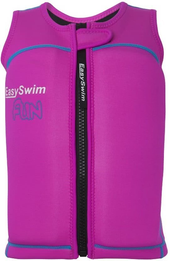 EasySwim Fun - Zwemvest kind - Drijfvest voor kinderen - Roze - Maat L 24-28 kg