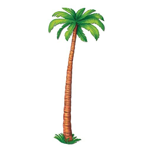 Beistle Jointed Palm Trees - Green/Brown - Paper