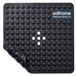 edihome, Antislip badmat, 53 x 53 cm, douchemat, bubbels met zuignap, BPA-vrij, antibacterieel, schimmelbestendig, machinewasbaar, gezinsveiligheid (Donkelgrijs, 53x53 cm)