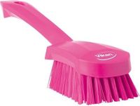 Vikan 41921 Handborstel - Korte Steel - 270 mm - Harde Polyester Haren - Roze