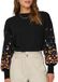 ONLY ONLBROOKE Sweatshirt Noir Coton/Polyester Fleuri XS