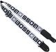 Boss BSM-20-WB Gitaarband met Boss monogramlogo wit-zwart