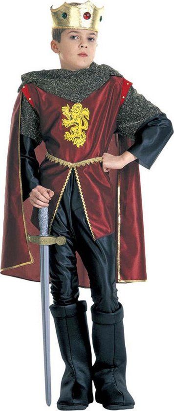 Generik Middeleeuwse koning outfit voor jongens - Verkleedkleding - 116/128