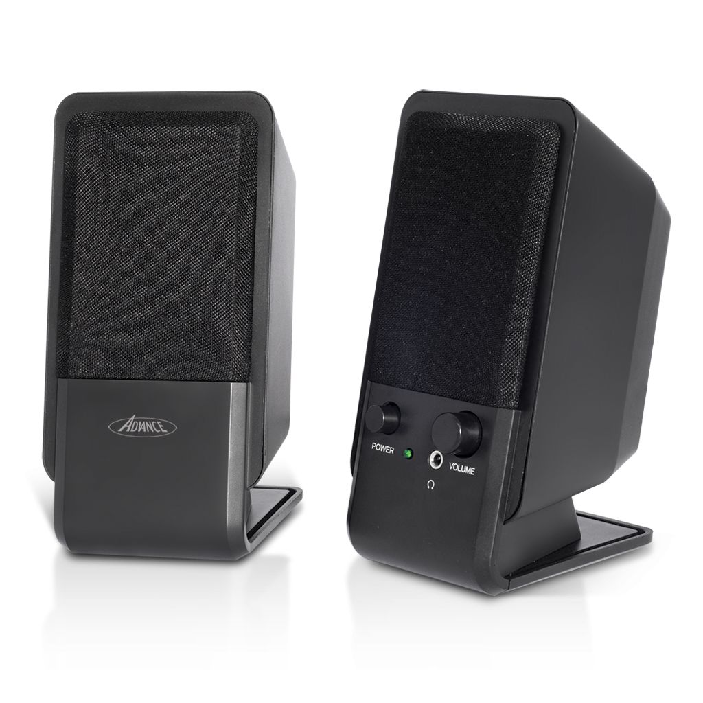 ADVANCE SoundPhonic 2.0 PC Speakers - 4W - Black - Wired