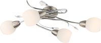 Globo Lilly Plafondlamp Nikkel Metaal E14 60209-4