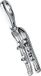 Giorgio Martello Milano Charm | bedel | zilver | ski