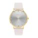 s.Oliver 2040105 Dameshorloge met lederen band en diamanten goud waterdicht 3 bar cadeau-idee